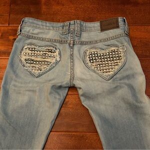Frankie B. Studded Heart Pockets